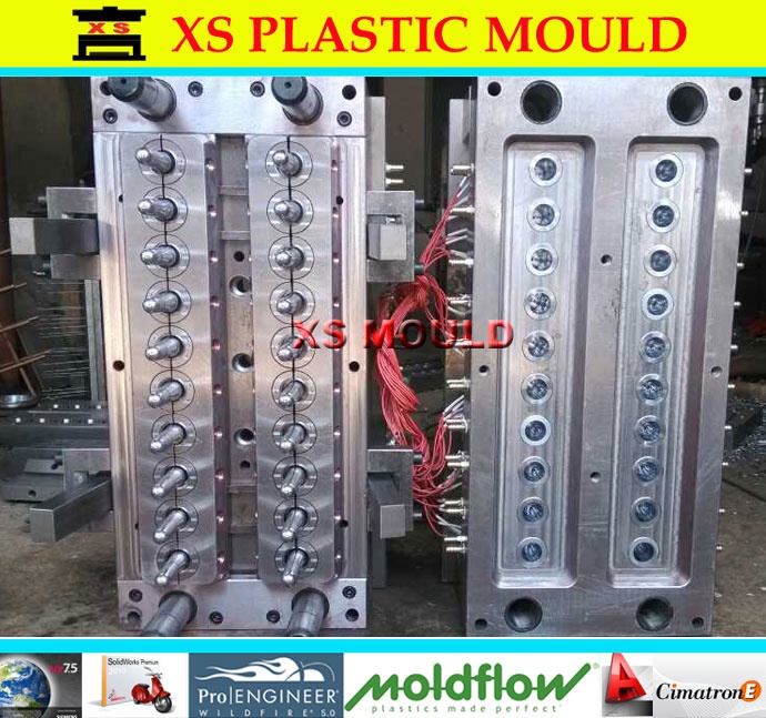 Nonslef lock PET preform mould