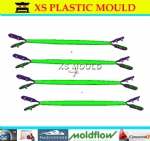 Plastic bag handle mould