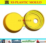 Flip top cap mould